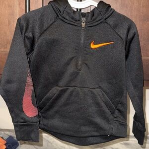 Nike Kids Black Jacket with Orange and Pink Accents